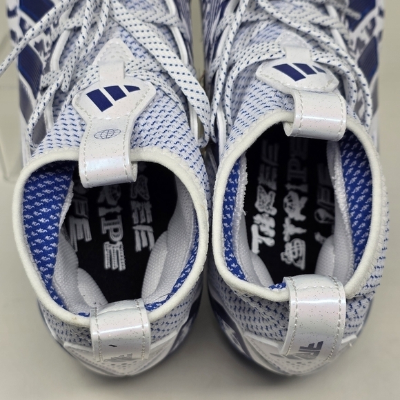 Adidas Freak 23 7v7 SMU Football Cleats White Blue GW4167 Men\'s Size 16 New